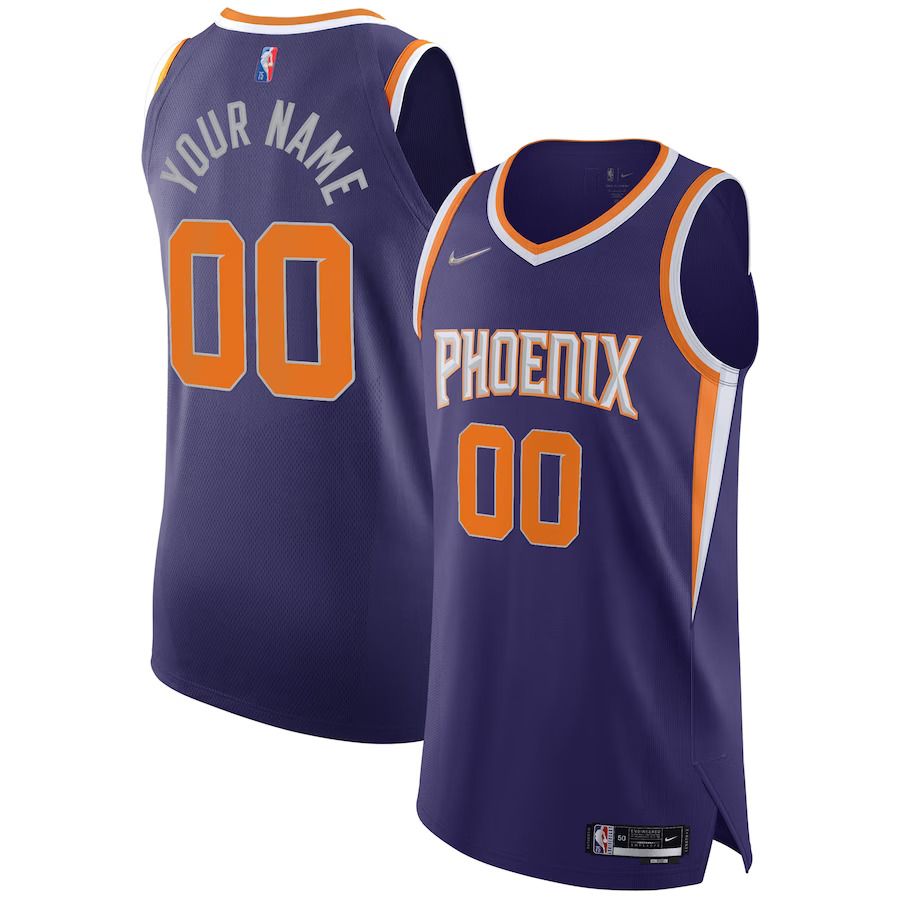 Men Phoenix Suns Nike Purple Icon Edition Diamond Swingman Authentic Custom NBA Jersey->customized nba jersey->Custom Jersey